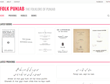 Tablet Screenshot of folkpunjab.org
